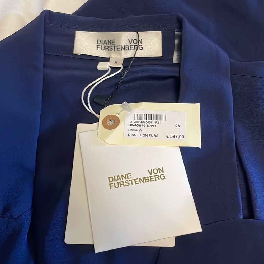 Diane von Furstenberg Stella Faux-Wrap Midi Dress - Picture 10 of 10